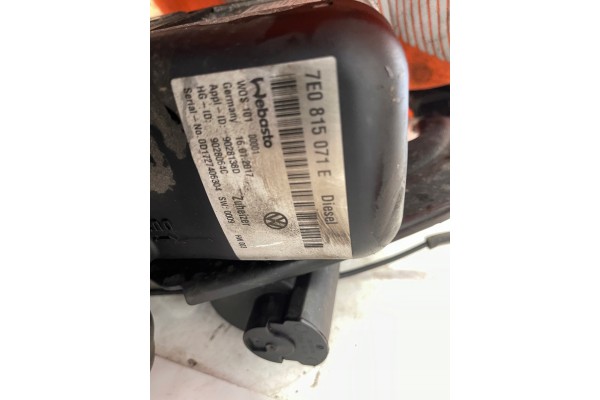 VW T6 PARKING HEATER WEBASTO HEATER 7E0815071E Part manufacturer Volkswagen OE