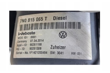 VW SEAT ALHAMBRA II SHARAN 2 0TDI PARKING HEATER WEBASTO 7N0815065T Car type passenger cars