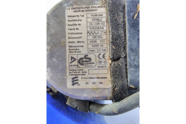 TOYOTA AVENSIS I T22 2 0D WEBASTO PARKING HEATING 25226102 Quality of parts according to GVO Q original with factory logo OEM OE