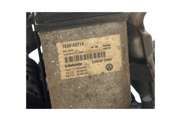 Parking heater Webasto Volkswagen Transporter T5 7E0815071A Quality of parts according to GVO O original with manufacturer s log
