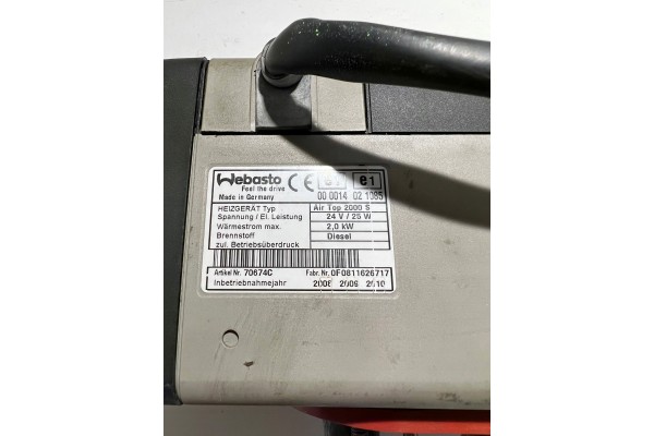Webasto Parking Heater 24V 2 0 KW Eurocargo Car type trucks