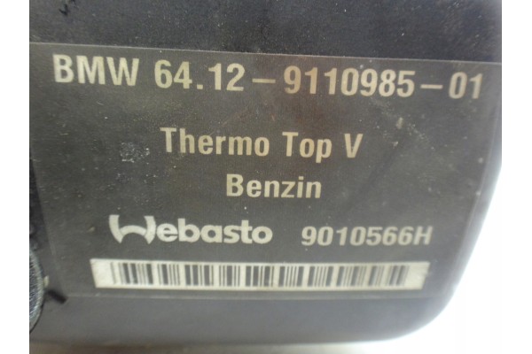 WEBASTO PARKING HEATER FURNACE BMW E90 E91 E92 E93 PETROL THERMO TOP V Car type passenger cars