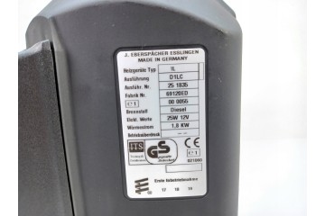 Parking heater Eberspacher D1LC WEBASTO 25W 12V 1 8 KW VW 69129ED Catalog number of the original 2D3815009