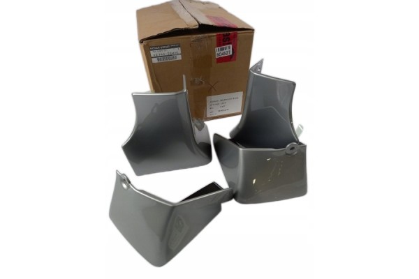 Splashers front and rear Silver metallic