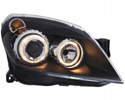 Front lamps OPEL ASTRA H 03 04 09 ANGEL EYES BLACK