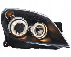 Faros delanteros Opel Astra H 3 2004-2009 con anillos Angel Eyes Depo