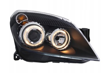 Front lamps OPEL ASTRA H 03 04 09 ANGEL EYES BLACK