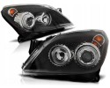 Front lamps OPEL ASTRA H 03 04 09 ANGEL EYES BLACK Part manufacturer Depo