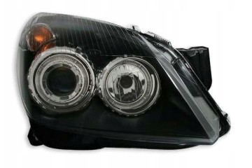 Front lamps OPEL ASTRA H 03 04 09 ANGEL EYES BLACK Version European