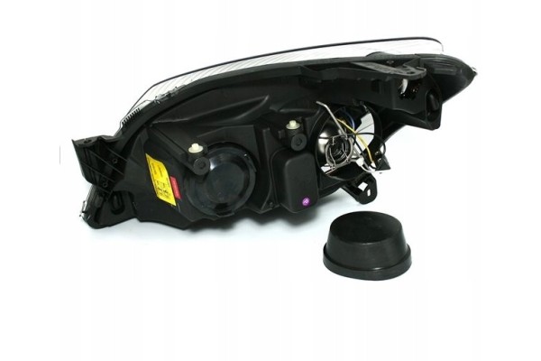 Front lamps OPEL ASTRA H 03 04 09 ANGEL EYES BLACK Height adjustment electric