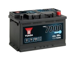CAR BATTERY YUASA EFB 75AH 700A YBX7096