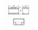 CAR BATTERY YUASA EFB 75AH 700A YBX7096 Catalog number of the part YBX7096
