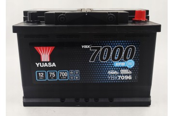 CAR BATTERY YUASA EFB 75AH 700A YBX7096 Capacity 75 Ah