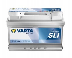 CAR BATTERY VARTA SLI DYNAMIC E38 12V 74AH 750A NEW MODEL