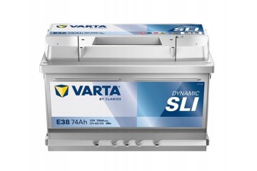 CAR BATTERY VARTA SLI DYNAMIC E38 12V 74AH 750A NEW MODEL