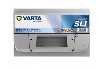 CAR BATTERY VARTA SLI DYNAMIC E38 12V 74AH 750A NEW MODEL Part manufacturer Varta