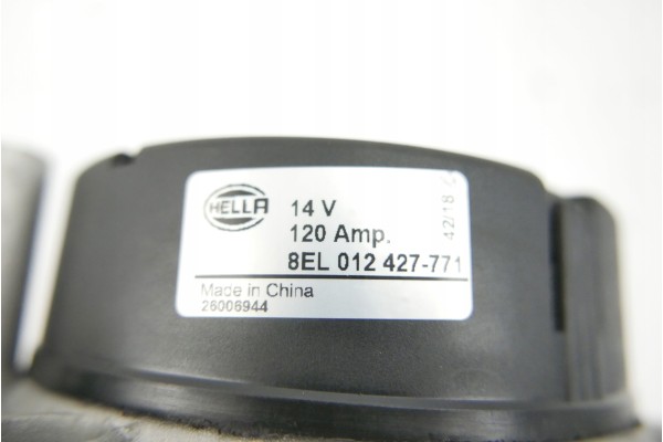 Alternator Hella 8EL 012 427 771 Quality of parts according to GVO Q original with factory logo OEM OES