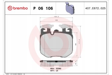 BRAKE PADS FRONT ALFA ROMEO 166 ALPINA BMW Packaging status original
