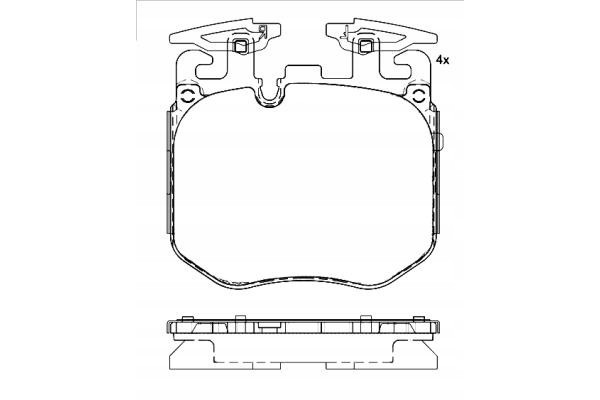 BRAKE PADS FRONT ALFA ROMEO 166 ALPINA BMW Part manufacturer Brembo