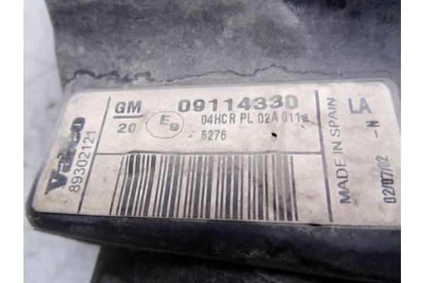 09114330 FARO DERECHO OPEL CORSA C Club 2002 09114330 210317 OPEL - 3