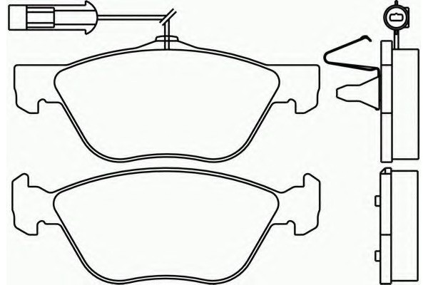 BRAKE PADS FRONT ALFA ROMEO 166 ALPINA BMW Product weight with unit packaging 4 kg