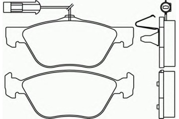 BRAKE PADS FRONT ALFA ROMEO 166 ALPINA BMW Product weight with unit packaging 4 kg