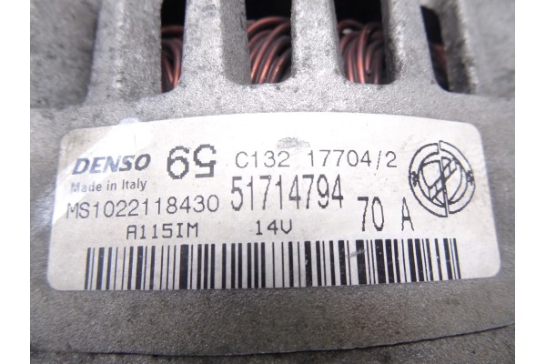 51714794  ALTERNADOR FIAT II PUNTO (188) BERLINA 1.2 Classic Natural Power 2004 51714794 210872 FIAT - 3