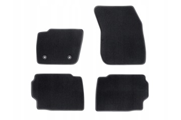 Premium Velour Floor Rugs Pattern vignale Front and Back Black