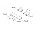 ORIGINAL VELOUR CARPETS MERCEDES BENZ EQS SUV X296 CODE 847 BLACK Catalog number of the part A29668000069J74
