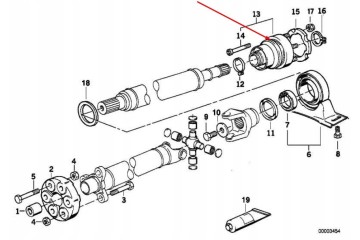 JOINT ELAST DRIVE SHAFT BMW 5 E39 3 0 4 4 96 Part manufacturer BMW OE