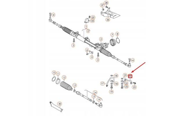 Tubo de Presión de Dirección Asistida Volkswagen Phaeton GP2 3D14228