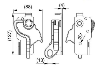 Lock bolt for car roller shutter gate 629TR Part manufacturer no brand