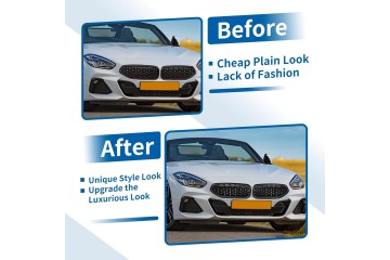 FRONT GRILL KIDNEY TO Z4 G29 2018 2024 BLACK GLOSS ABS DURABLE Customs tariff code 87082990