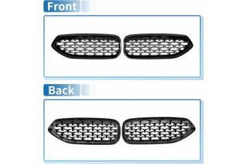 Rejilla Frontal Kidney para BMW Z4 G29 2018-2024 Negro Brillante ABS D