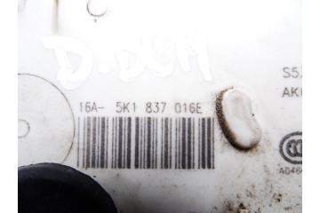 5K1837016E  CERRADURA PUERTA DELANTERA DERECHA VOLKSWAGEN POLO V (6C1) Comfortline 2014 5K1837016E 211576 VOLKSWAGEN - 2