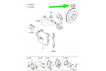 FORD FOCUS MK2 Front brake disc 1770767 CV61 1125 GAORIGINAL Part manufacturer Ford OE