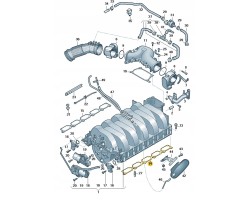 GASKET COL SS AUDI A6 5 2 05 11 VAG 07L133073E