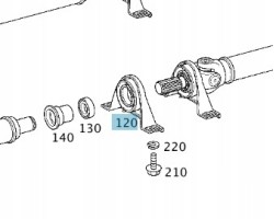 Original Mercedes Benz A2114100381 shaft support
