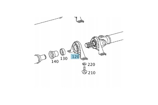 Original Mercedes Benz A2114100381 shaft support
