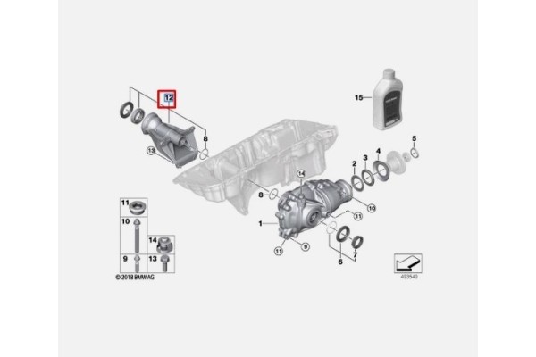 FRONT TRANSMISSION BRACKET BMW 3 G20 31508639382 Part manufacturer BMW OE