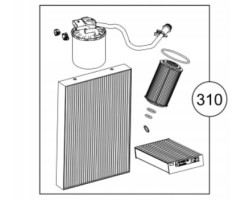 Original filter package Mercedes Benz V Class OM651 A4478351700