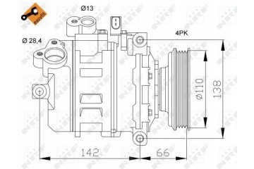 Compresor de aire acondicionado NRF 32106