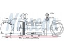COMPRESSOR AIR CONDITIONING COMPRESSOR 89068 NISSENS Car type buses cargo vans passenger cars