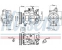 COMPRESSOR AIR CONDITIONING COMPRESSOR 89111 NISSENS Quality of parts according to GVO Q original with factory logo OEM OES