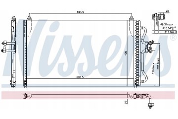 AIR CONDITIONING COOLER NISSENS 94731 Car type passenger cars