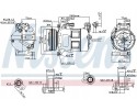 COMPRESSOR AIR CONDITIONING COMPRESSOR 890062 NISSENS Catalog number of the original VOLVO 31315453 VOLVO 31332386 VOLVO 3136615