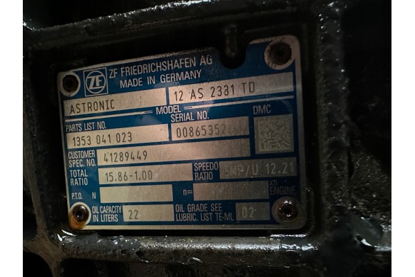 Gearbox Automatic Retarder ZF 12AS2331TD Iveco DAF MAN Renault Car type trucks