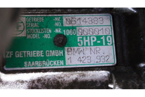 Transmisión automática BMW Serie 3 E46 330Ci 3.0 24v 231HP 5HP-19 20
