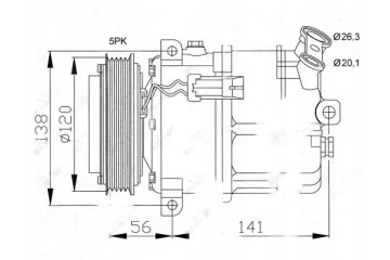 COMPRESSOR AIR CONDITIONING COMPRESSOR 32117 NRF