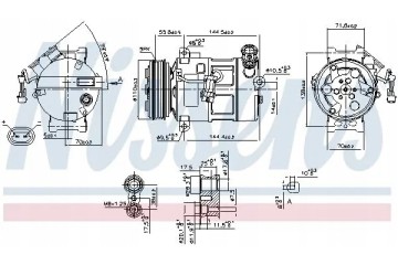 COMPRESSOR AIR CONDITIONING COMPRESSOR 89310 NISSENS Catalog number of substitutes ACAUTO AC 01SD113 ACAUTO AC 02SD01 ACAUTO AC 